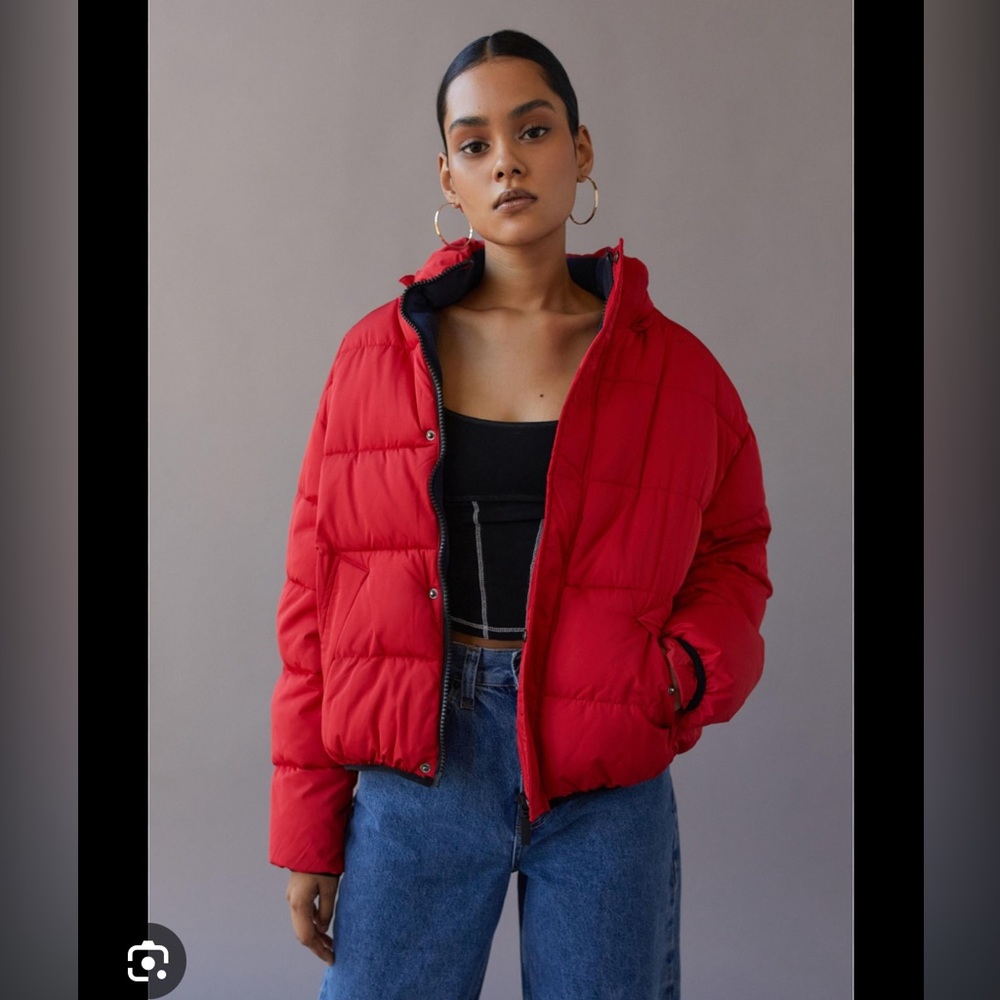 UO Puffer Jacket w Hidden Hood